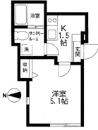 中野区弥生町５丁目のアパートの画像