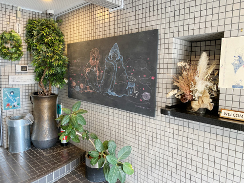 エントランスの観葉植物