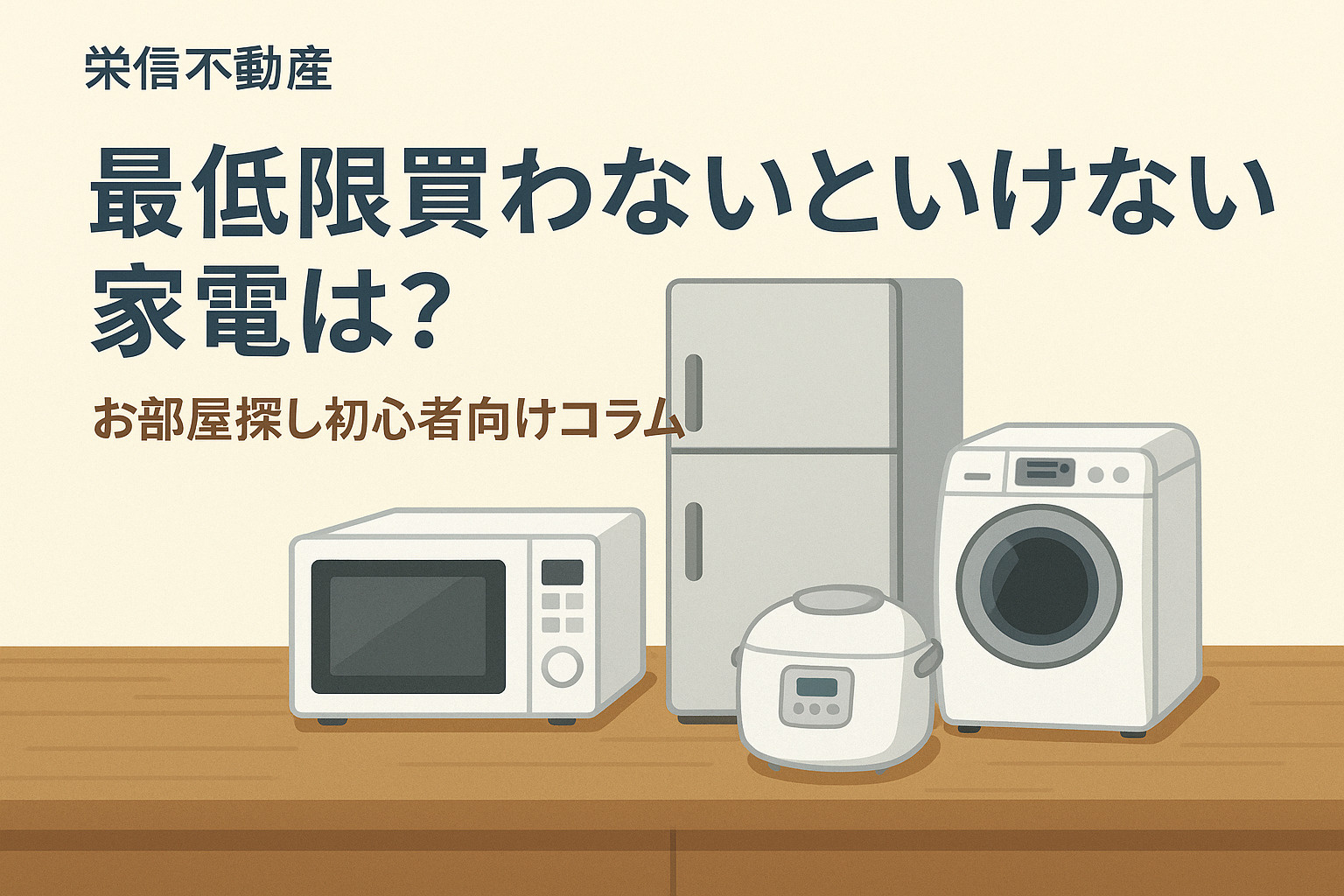 最低限買わないといけない家電は?新生活を始める人のための家電...の画像