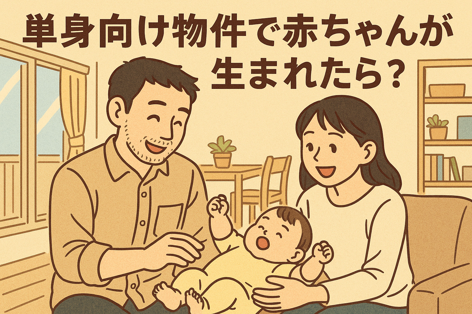 単身向け物件で赤ちゃんが生まれたら?の画像