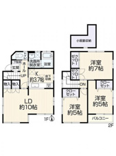 横浜市戸塚区汲沢６丁目の中古一戸建【間取り】