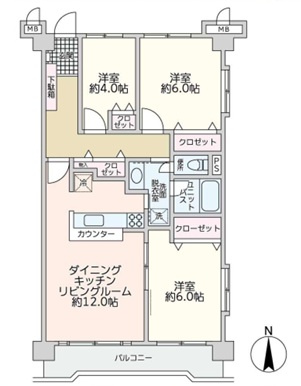 エクセルコート第２並木【間取り】
