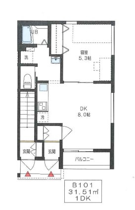 茂原市町保のアパート【間取り】