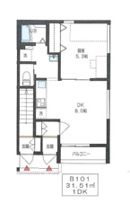 茂原市町保のアパート【間取り】