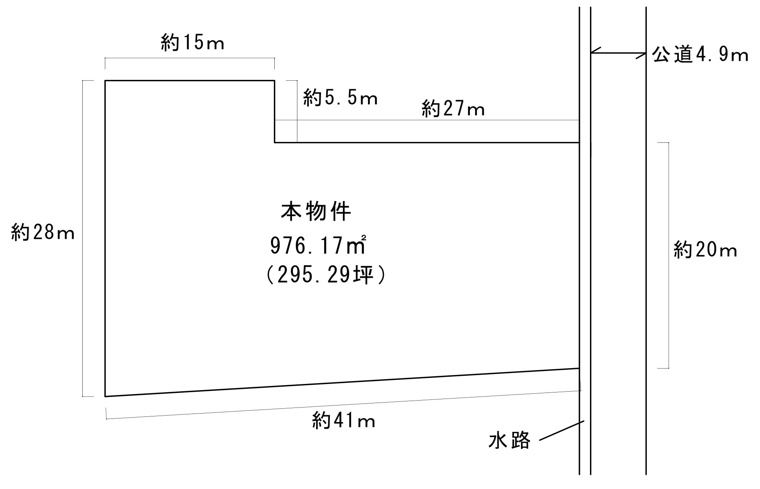 米沢市松が岬２丁目　売地の画像