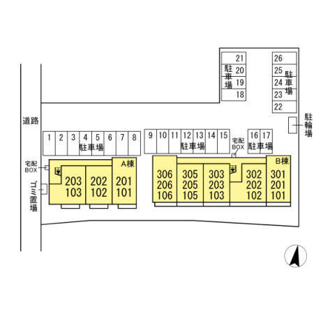 アマーテ姫子 A棟【区画図】