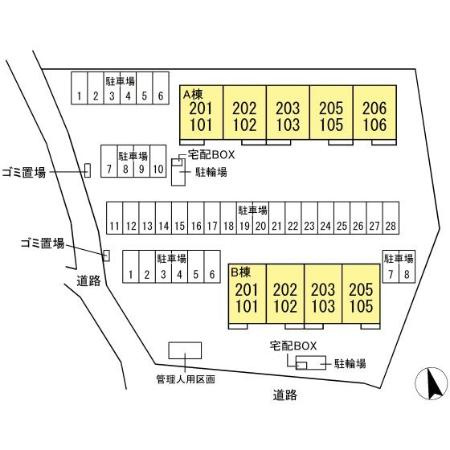 カーサＲ・Ｔ Ａ【区画図】