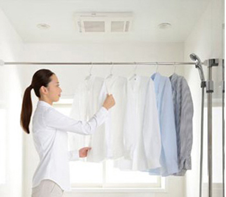 Adoble＋ 八幡西区永犬丸南町2丁目2期浴室乾燥暖房機。夏は涼風、冬は暖房。快適な空間に。（施工例）
