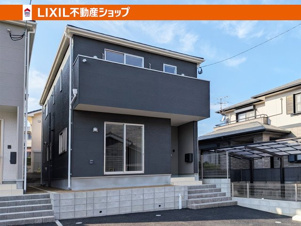 CRADLE GARDEN　小倉北区高坊第3【外観パース】完成予想図です。2026.1月完成予定。完成前でも同仕様物件のご見学が可能です。