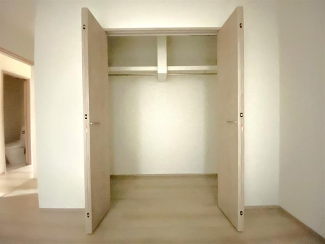 各部屋に収納があります