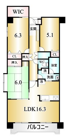 ラフィーネ甲府【間取り】