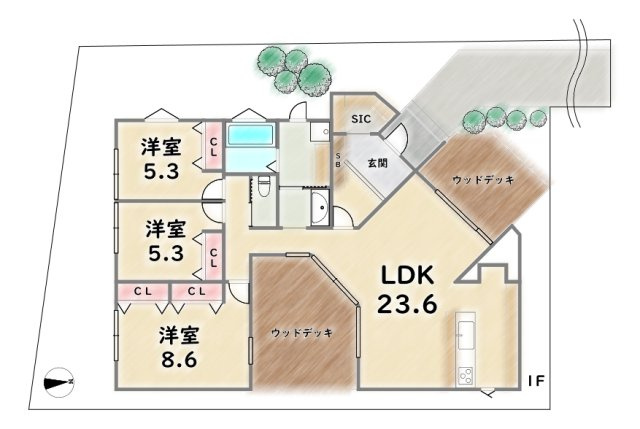 西京区上桂大野町【間取り】