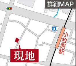 小牧市小牧原駅前【地図】