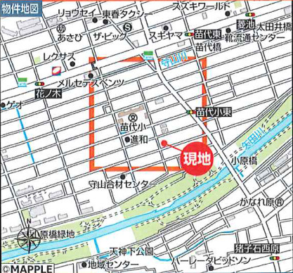 守山区苗代2丁目【地図】