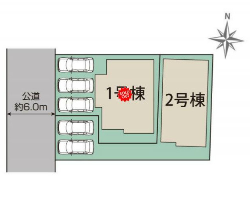 ブルーミングガーデン春日井市美濃町２丁目【区画図】