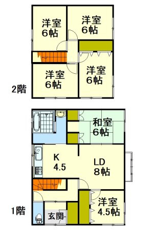 奥沢3丁目戸建【間取り】
