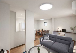 窓が多く明るい室内です。
※CG完成イメージです。