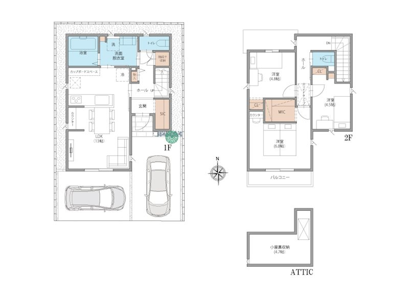 FelidiaGarden清須市須ヶ口 全1区画 1号棟【間取り】