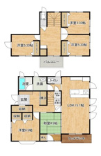 盛岡市北松園４丁目の中古一戸建【間取り】