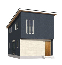 SUNCOURT　若松区浜町3丁目【外観パース】【3WIC+SIC+CL】収納豊富な4LDK新築戸建てが登場です♩