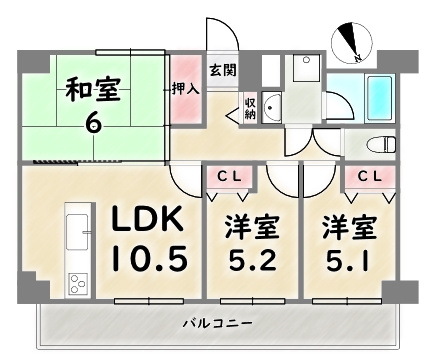 グランドゥール桂坂【間取り】