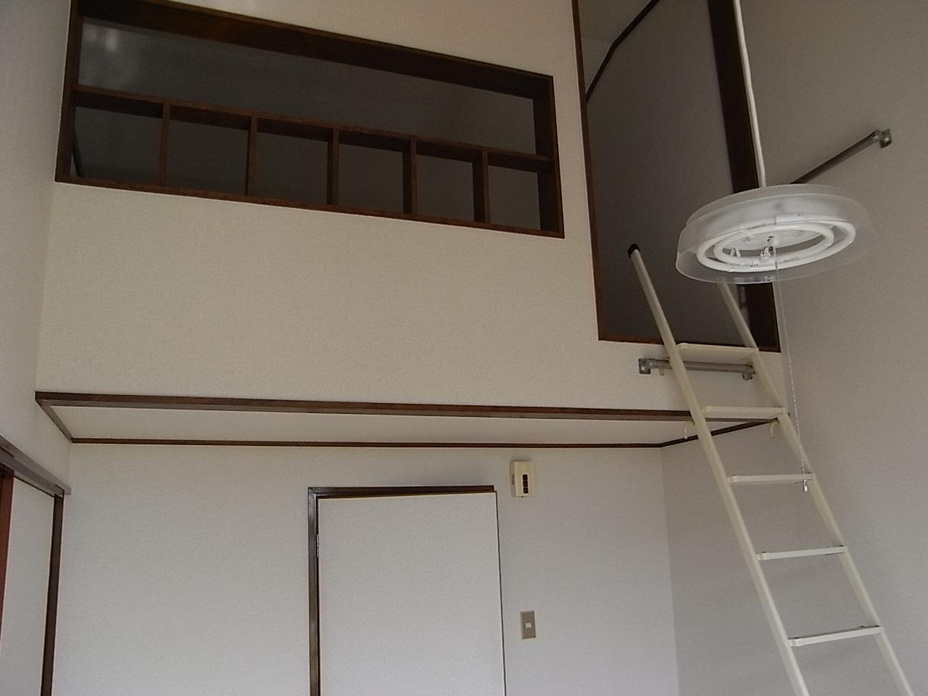 ロフトを下から見上げると、こんな感じです