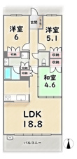 ジオ京都嵯峨嵐山【間取り】