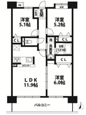 プランメゾン八尾Ⅱ番館【間取り】