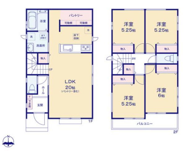 ハートフルタウン(春)守山区川西2期【間取り】