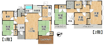 藤沢台7丁目 戸建【間取り】