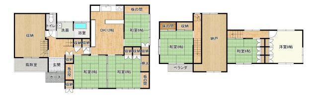 盛岡市東松園１丁目の中古一戸建【間取り】