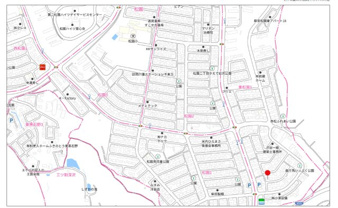 盛岡市東松園１丁目の中古一戸建【地図】