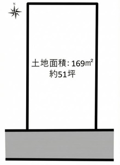 シンプルな形状の土地で使い方のプランが立てやすい区画です。面積は十分な広さがあります。無駄の少ない整形地で建築計画も進めやすいです。