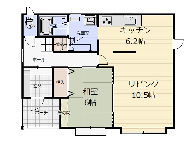 帯広市自由が丘７丁目【間取り】