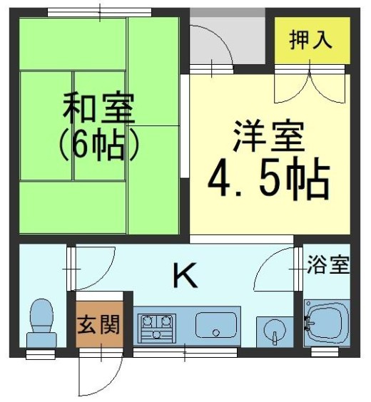 S52168-木ノ本ﾊｲﾂ【間取り】