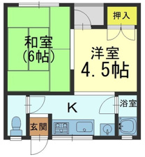 S52168-木ノ本ﾊｲﾂ【間取り】