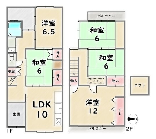 右京区西院下花田町【間取り】