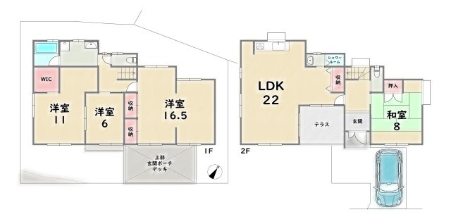 西京区松室田中町【間取り】