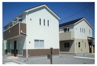 CRADLE GARDEN　八幡西区光貞台第2【外観パース】サイディングの汚れににくい外壁です。