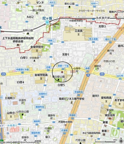 ロイヤルシャトー白壁　1・2階【地図】