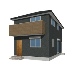 北九州市八幡西区下畑町【完成予想図】2026年8月完成！土地面積55.47坪、建物面積33.74坪。