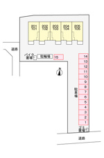 ラフレシール【区画図】駐車場