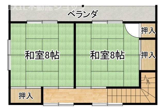 上越市東城町3丁目 中古一戸建て【外観】３階　間取図