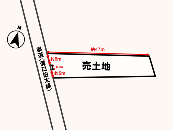西伯郡伯耆町溝口　売土地（古家付き）の画像