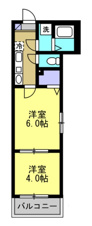 鴻巣市大間２丁目のアパート【間取り】