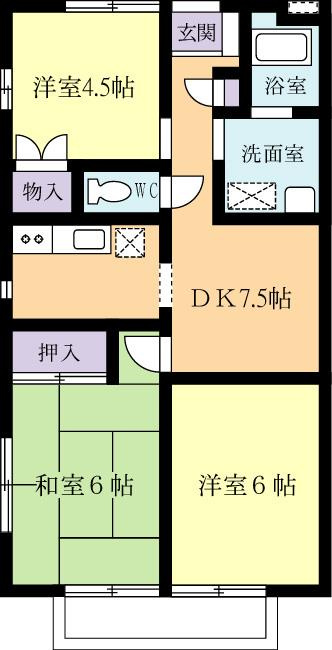 和室ありの3DK