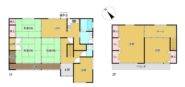 長浜市七条町の中古一戸建【間取り】