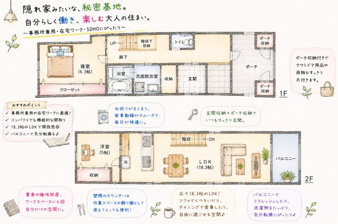 上本町中古戸建【間取り】間取りのイメージを作成しております。※現況と異なる場合は現況を優先いたします。