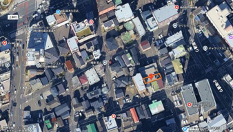 上本町中古戸建【地図】航空図