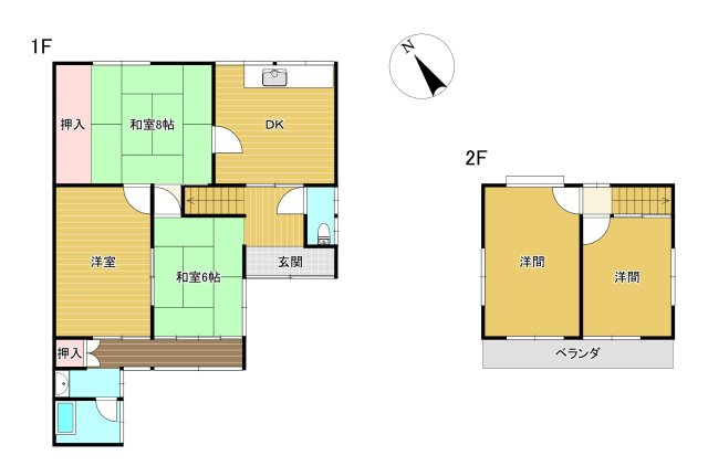 津市海岸町の中古一戸建【間取り】